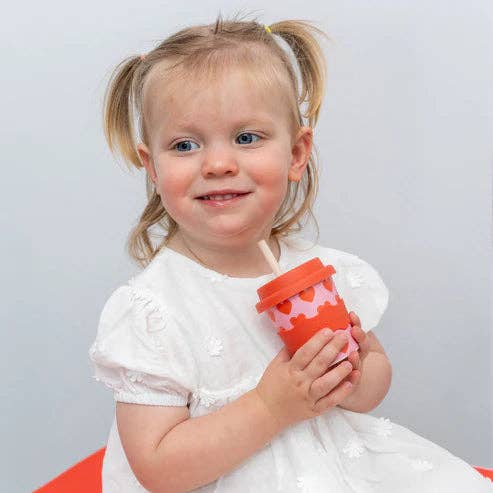 Love Heart Babychino Cup – Eco-Friendly with Silicone Lid