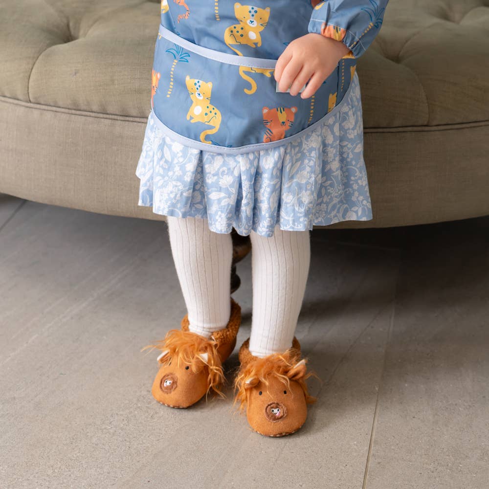 Highland Cow Baby Slippers Cosy Anti Slip Shoes for 6 to 18 Months