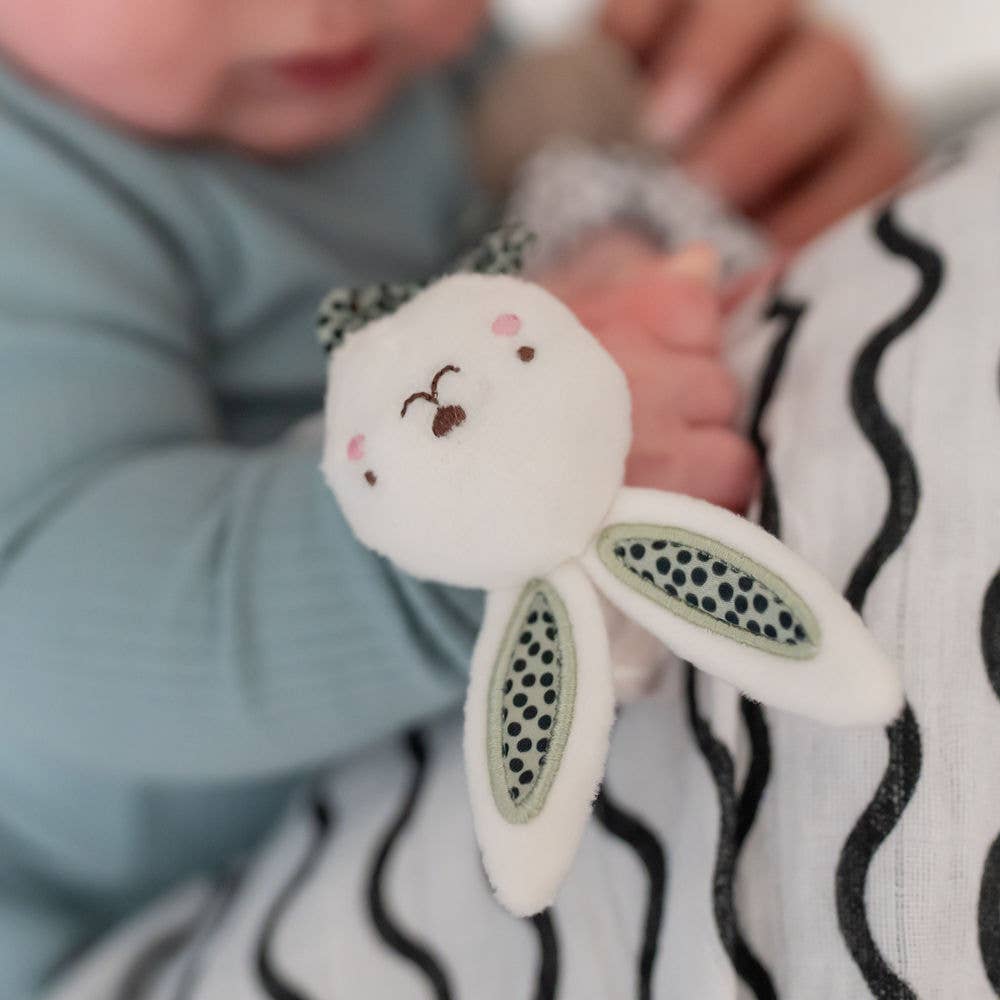 Baby Wrist Rattles Set of 2 Soft Sensory Toys for Newborns and Infants