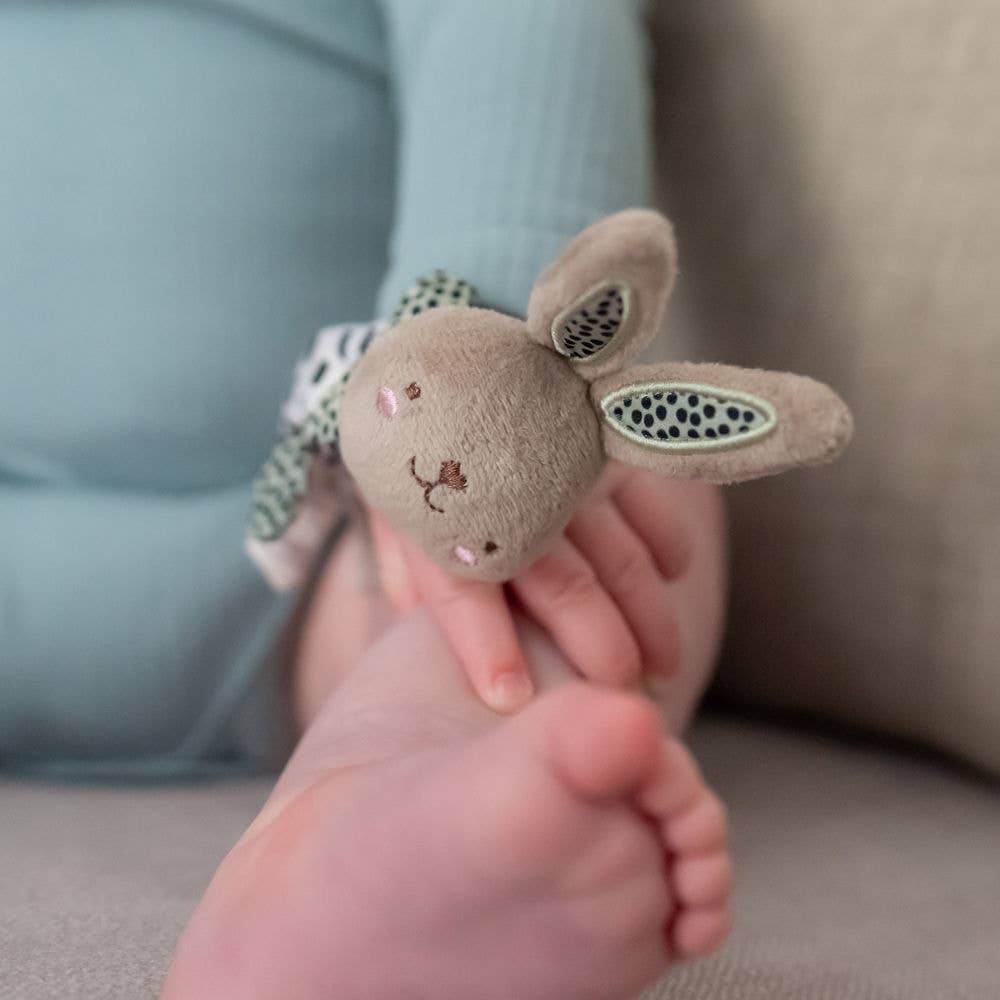 Baby Wrist Rattles Set of 2 Soft Sensory Toys for Newborns and Infants