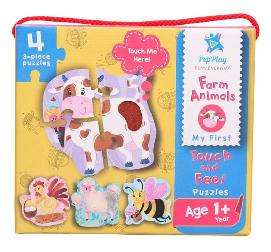 Toddler First Puzzles Set 4 Pack Educational Sensory Animal Toys for Babies