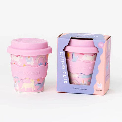 Pink Unicorn Babychino Cup - Reusable with Silicone Lid