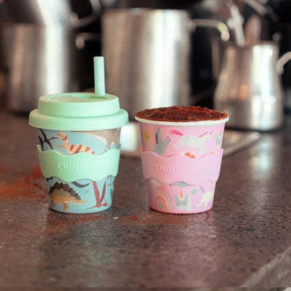 Pink Unicorn Babychino Cup - Reusable with Silicone Lid