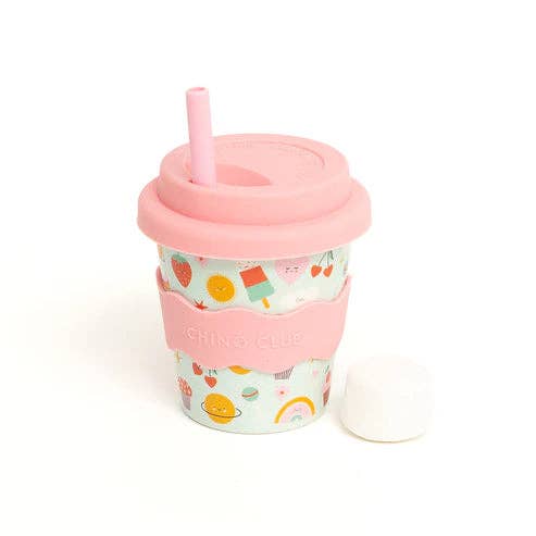 Favourite Things Babychino Cup 120ml with Silicone Lid Eco-Friendly Gift Box