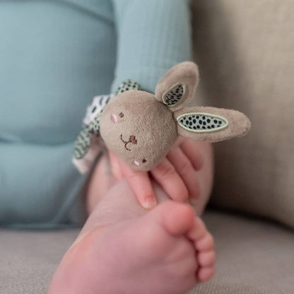 Baby Wrist Rattles Set of 2 Soft Sensory Toys for Newborns and Infants